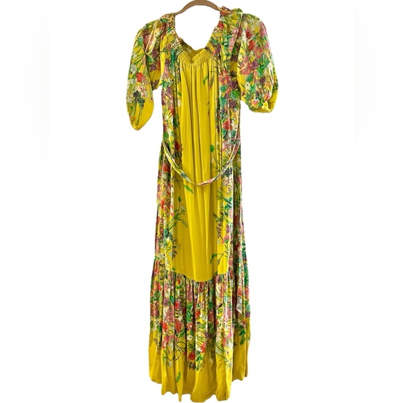 𝐀𝐧𝐭𝐡𝐫𝐨𝐩𝐨𝐥𝐨𝐠𝐢𝐞 𝐍𝐖𝐓 Eliora Off-The-Shoulder Maxi Dress Yellow XS - Picture 5 of 12